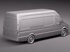 Volkswagen Crafter Van Long 2011 3D Model .max .obj .3ds .fbx .lwo .lw .lws .c4d