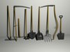 Garden Tools Pack 3D Model