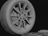 Wheel Mercedes CLS 3 3D Model .max .obj .3ds .fbx