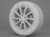 Wheel Mercedes CLS 3 3D Model .max .obj .3ds .fbx
