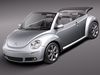 Volkswagen Beetle 2005 - 2011 convertible 3D Model