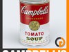 Campbell's Tomato Soup Can 3D Model