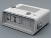 Retro Style Radio Alarm Flip Clock 3D Model .max .obj .3ds .fbx .lwo .lw .lws .c4d