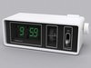 Retro Style Alarm Flip Clock 3D Model .max .obj .3ds .fbx .lwo .lw .lws .c4d