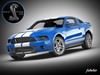 Shelby GT500 2010 3D Model