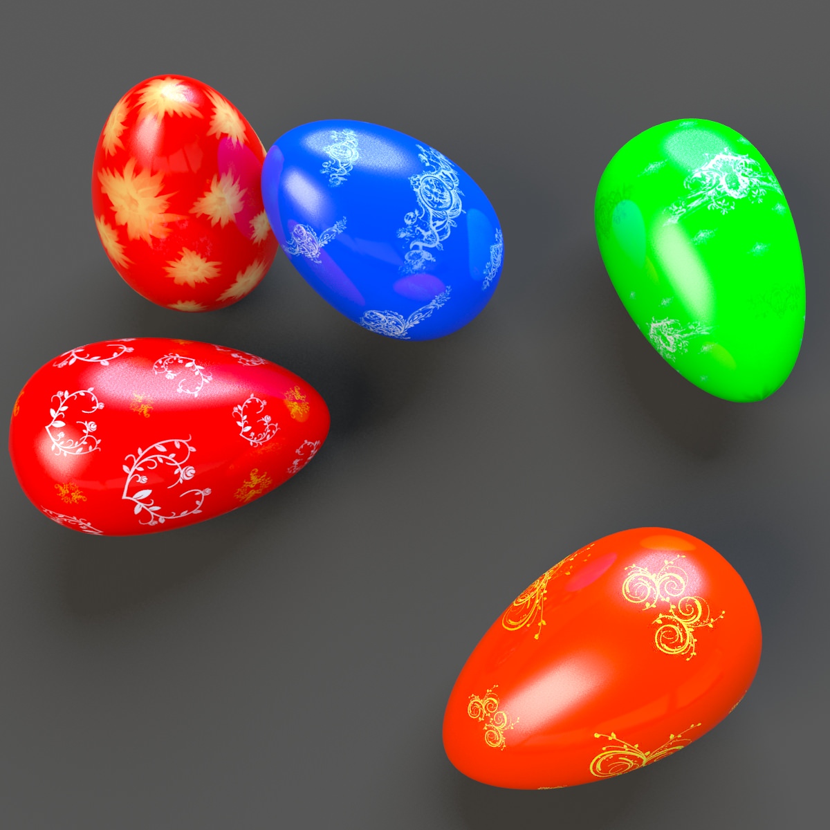 easter eggs 3D Models