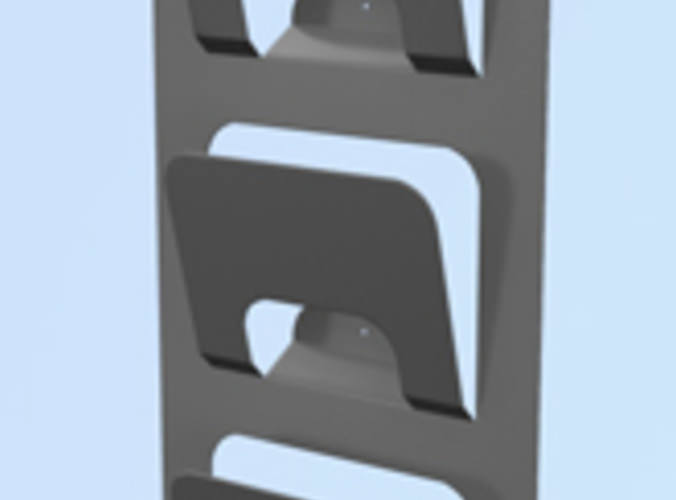 Wall magazine rack IKEA free 3D Model .obj