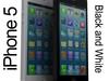 iPhone 5 Black and White 3D Model