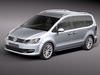 Volkswagen Sharan 2010-... 3D Model