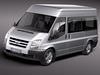 Ford Transit Passenger ... 3D Model
