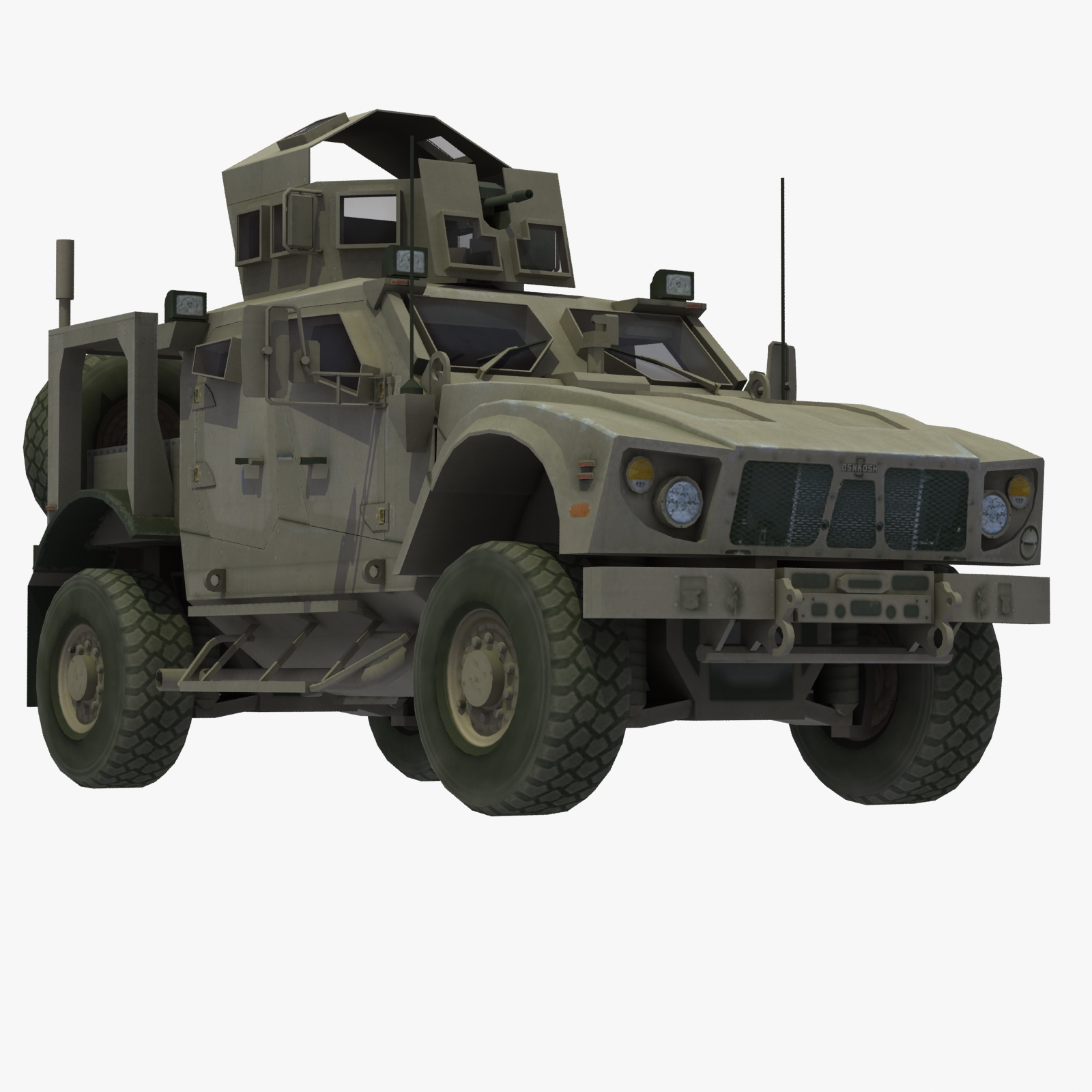 MATV MRAP Truck 3D Model .max .obj .3ds .lwo .lw .lws .hrc ...