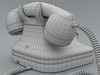 Retro Style Telephone - Bakelite 3D Model .max .obj .3ds .fbx .lwo .lw .lws .c4d