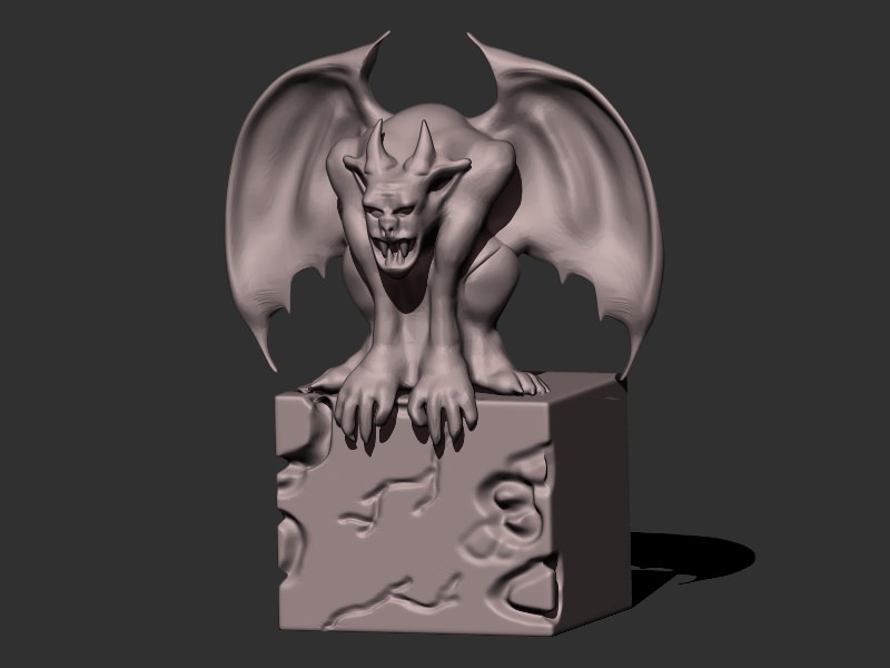 Gargoyle 2 3D Model 3D printable .stl - CGTrader.com