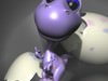 Baby dino cartoon RIGGED 3D Model