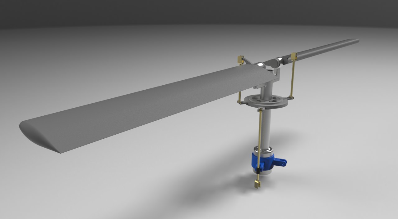 Helicopter Tail Rotor Mechanism free 3D Model 3D printable .stl