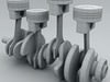 Animated L4 Engine Cylinders 3D Model .max .obj .3ds .fbx .lwo .lw .lws .c4d