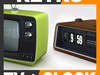 Retro Sytle Television Set and Radio Alarm Flip Clock 3D Model