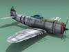 Republic P-47 Thunderbolt 3D Model