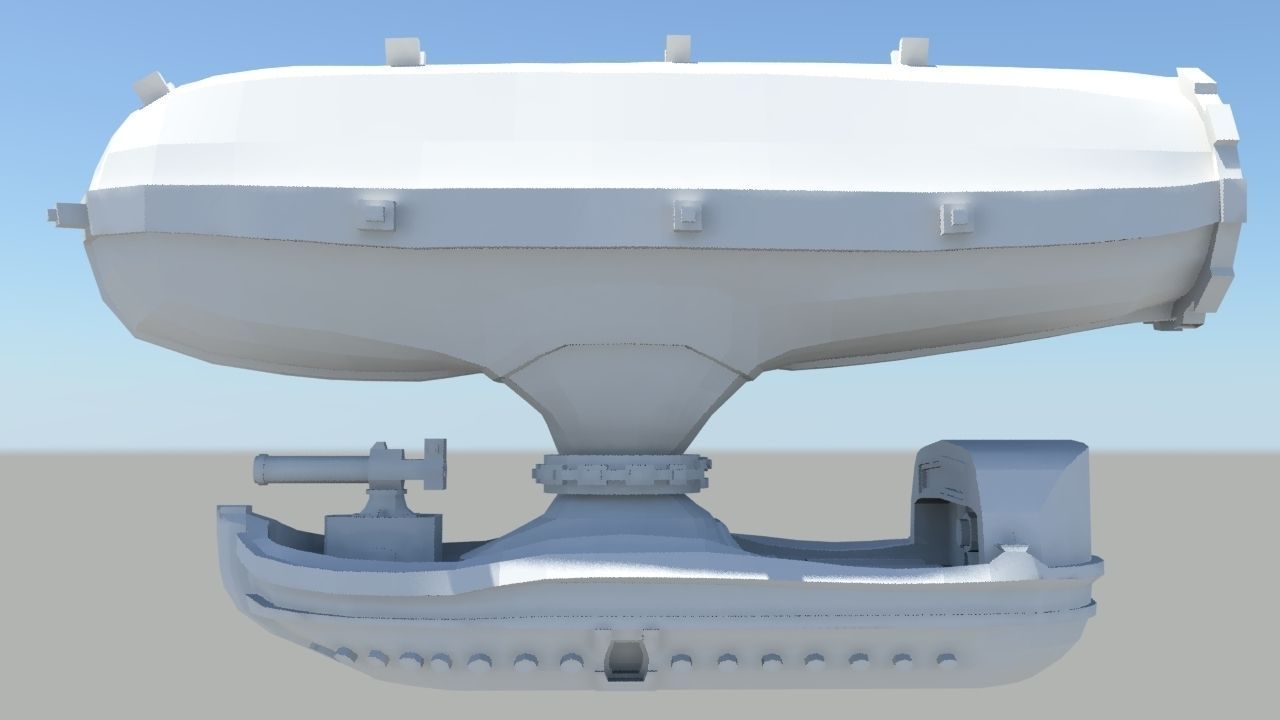 Steampunk Ship 3D Model 3D printable .obj .stl .mtl- CGTrader.com
