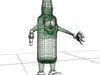 Beer Bottle Cartoon Character 3D Model .max .obj .3ds .fbx .lwo .lw .lws