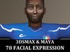Rigged FootBall Player with 78 Morph Targets 3D Model