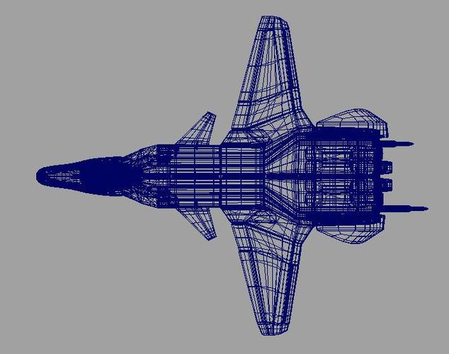 JetFighter_2 3D Model .obj .fbx .ma .mb .dae