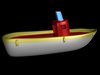 Toy Tugboat 3D Model