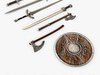 Ancient medieval swords collection