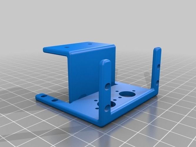 Plastic Pan Tilt Servo Bracket free 3D Model 3D printable .stl