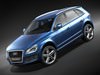 Audi Q5 2009 hipoly 3D Model