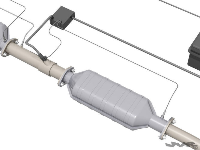 Diesel exhaust Urea injection 3D Model .max .obj .3ds .fbx