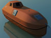 Enclosed lifeboat 3D Model