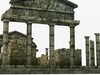 Low poly ancient temple ruins 3D Model