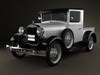 Ford Model A Pickup Closed Cab 1928 3D Model