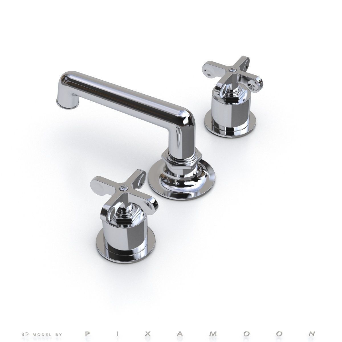 Waterworks Henry Faucet waterworks henry faucet with cross handles 3d model max Waterworks Henry Faucet waterworks henry faucet with cross handles 3d model max
