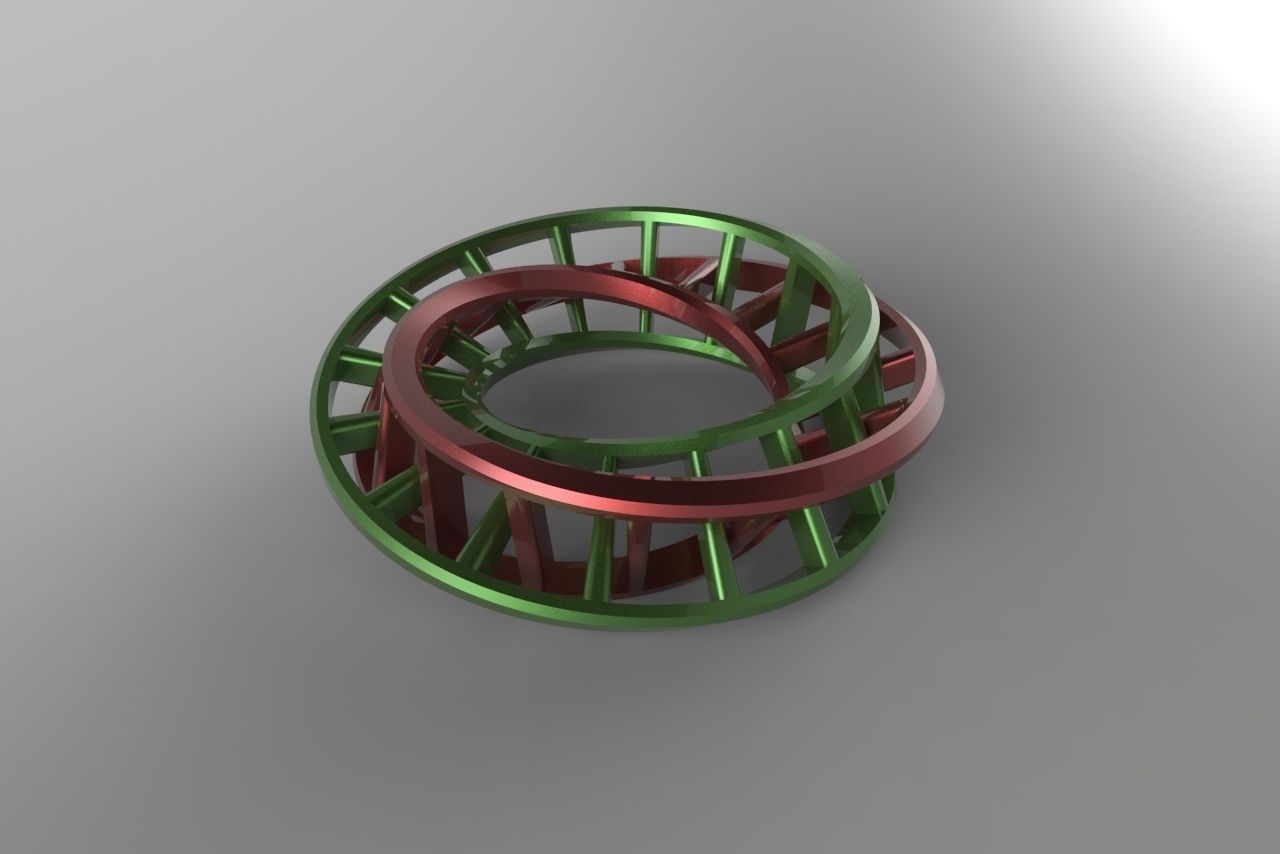 Mobius Assembly 3D Model 3D printable .stl
