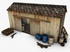Low poly warehouse 3D Model