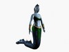 Low poly female naga 3D Model
