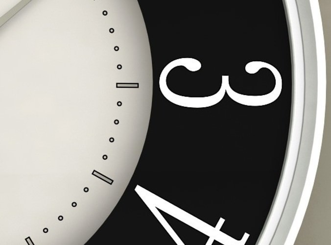 Wall Clock 08 3D Model .max .obj .3ds .lwo .lw .lws