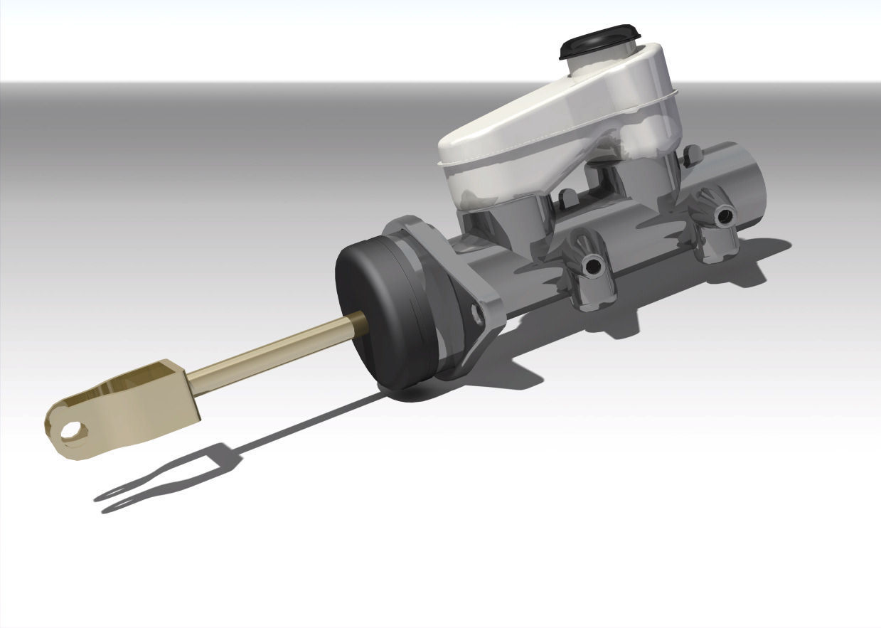 Tandem Master cylinder free 3D Model .ige .igs .iges