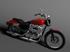 Harley Davidson XL883 Sportster Custom 2009 3D Model