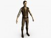 Low poly mercenary 3D Model