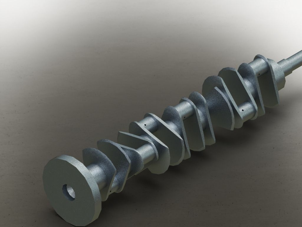 Crankshaft free 3D Model .stl .sldprt .sldasm .slddrw