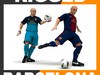 Rigged Football Player and Goalkeeper - FC Barcelona 3D Model