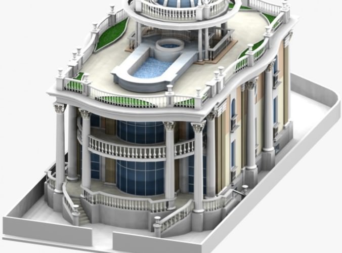 Villa 0043 3d model max obj 3ds cgtrader com