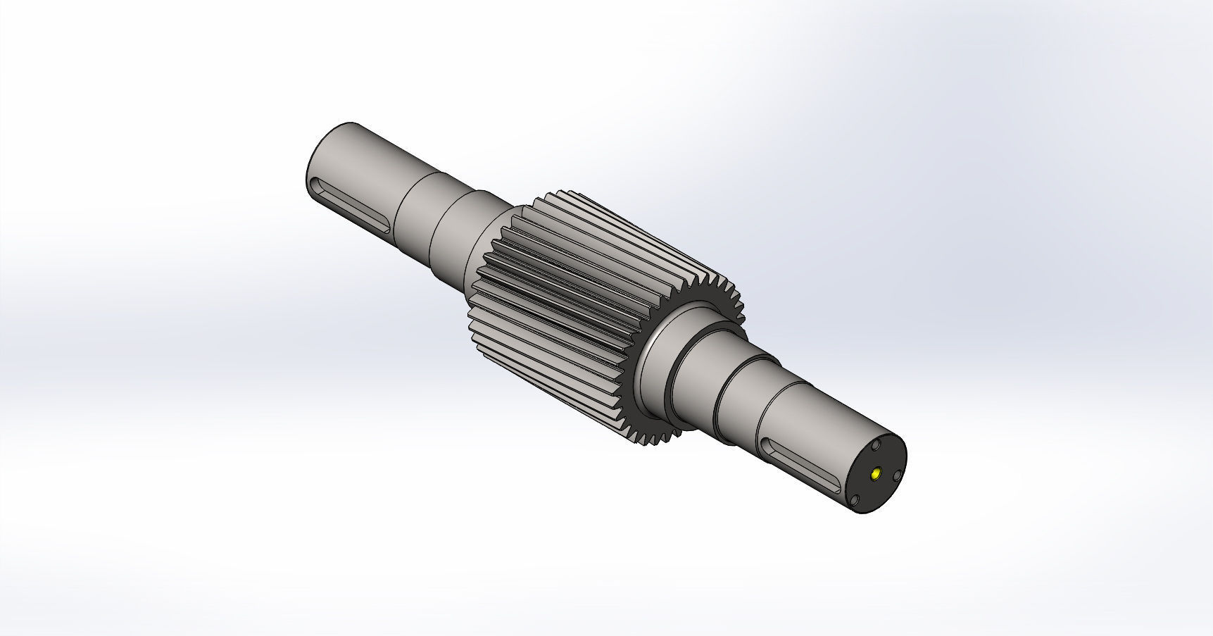 Gear shaft free 3D Model .sldprt .sldasm .slddrw