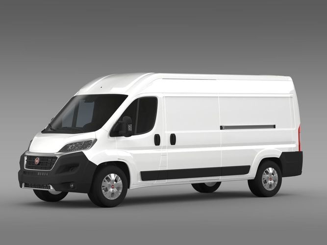 Fiat Ducato Van L3H2 2015 3D Model .max .obj .3ds .fbx ...
