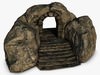 Ancient rock entrance 3D Model