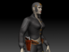 Angry Betty  Sci-Fi Lady 3D Model