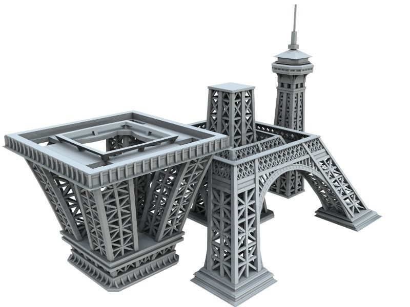 3D Printable - Eiffel Tower 3D Model 3D printable .max ...